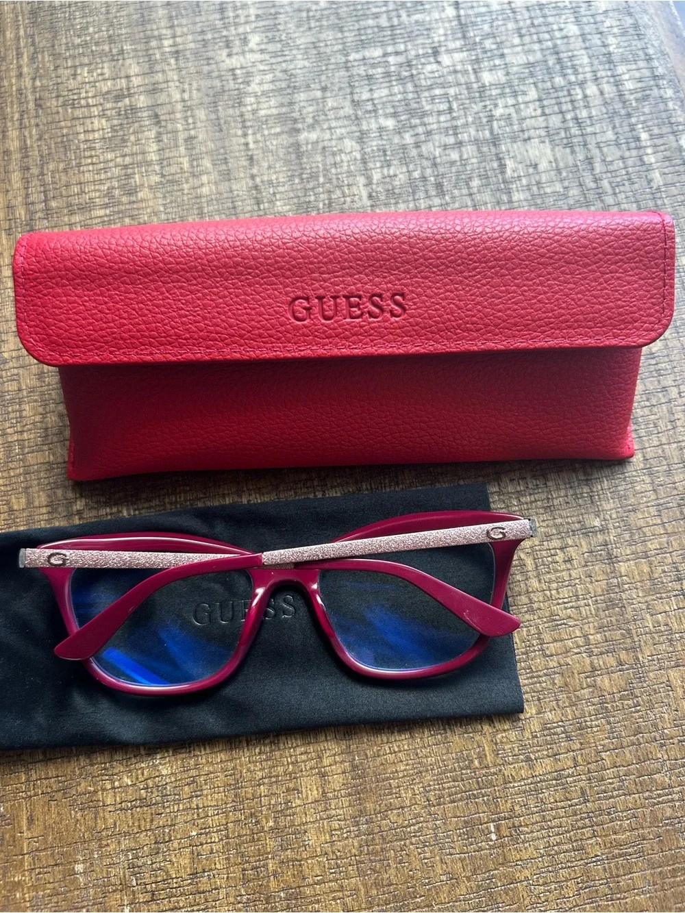 Guess glasses with case